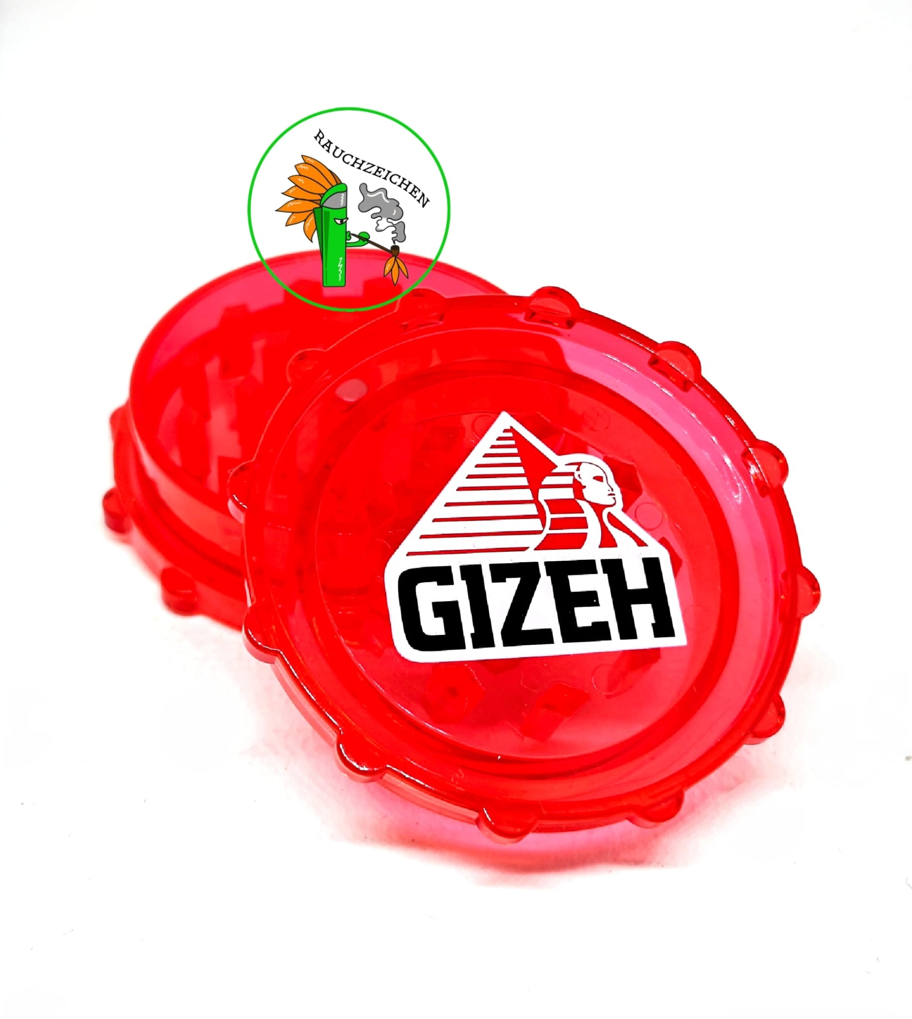 Gizeh Plastik Grinder Rot