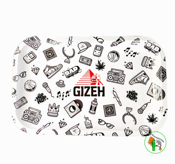 Rolling Tray Gizeh Comic White