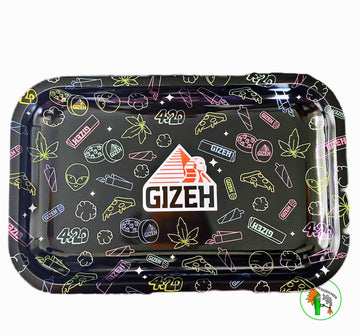 Rolling Tray Gizeh Comic Black